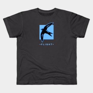 Swift bird, the flight virtuoso, design for birds lovers Kids T-Shirt
